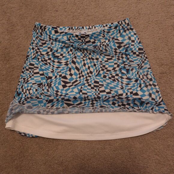 Wray Women Small Ana Skirt Mini Piscine Check Multicolor Lined - Picture 3 of 6